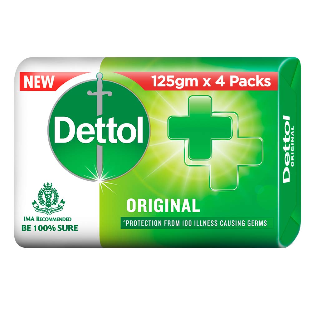 Dettol Bar Soap – Original 100g 3+1