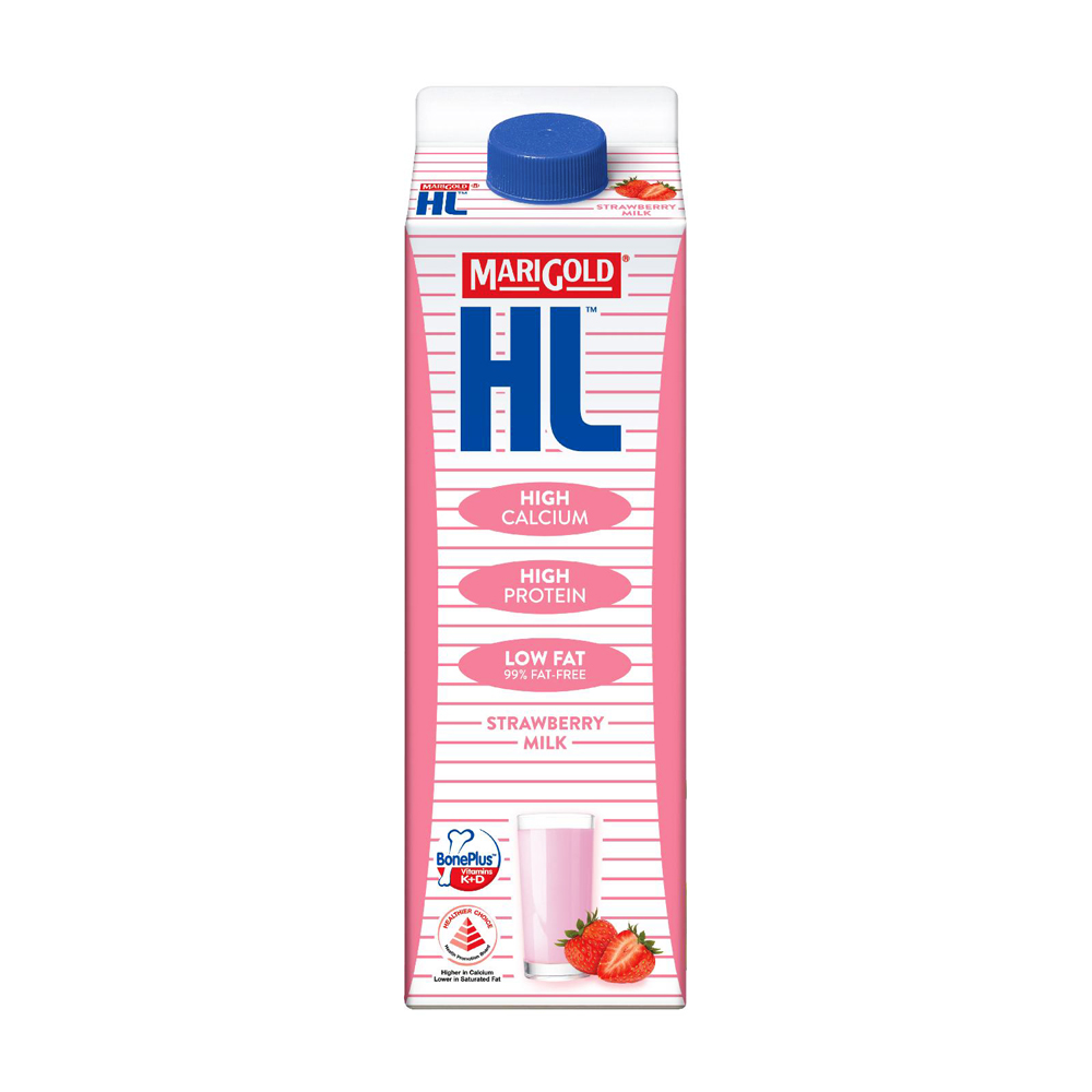 Marigold HL Milk – Strawberry 1L