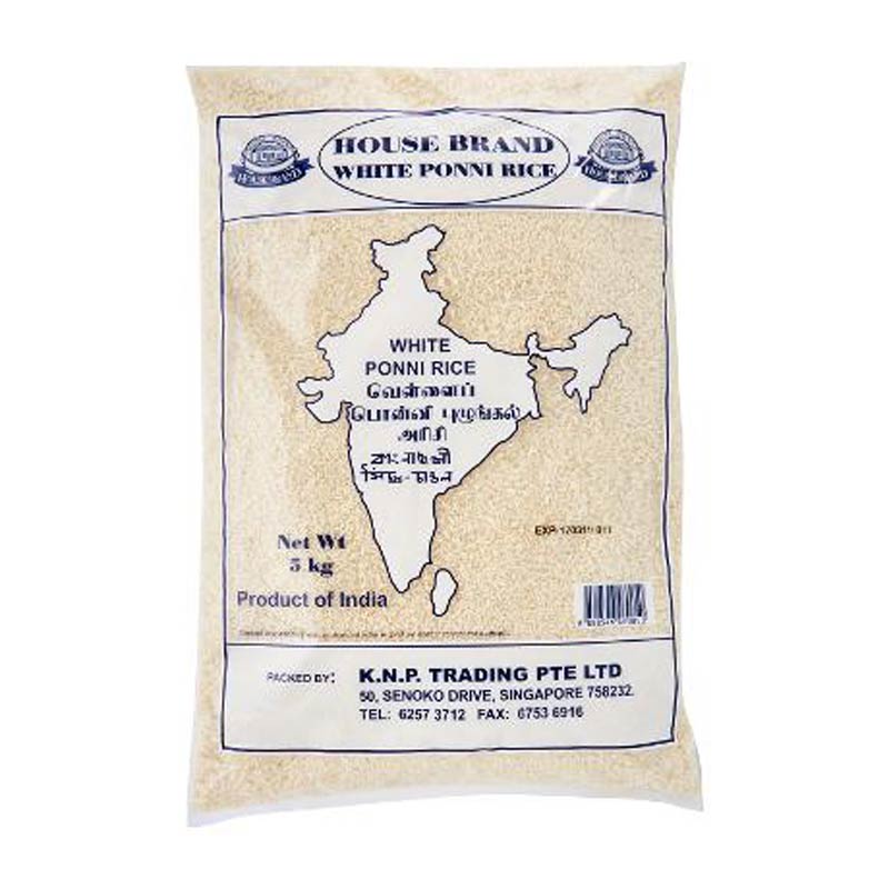 House Brand White Ponni Rice 5kg