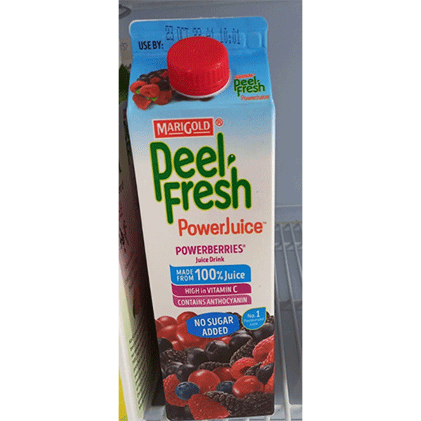 Marigold Peel Fresh Juice – Powerberries (No Sugar) 1L