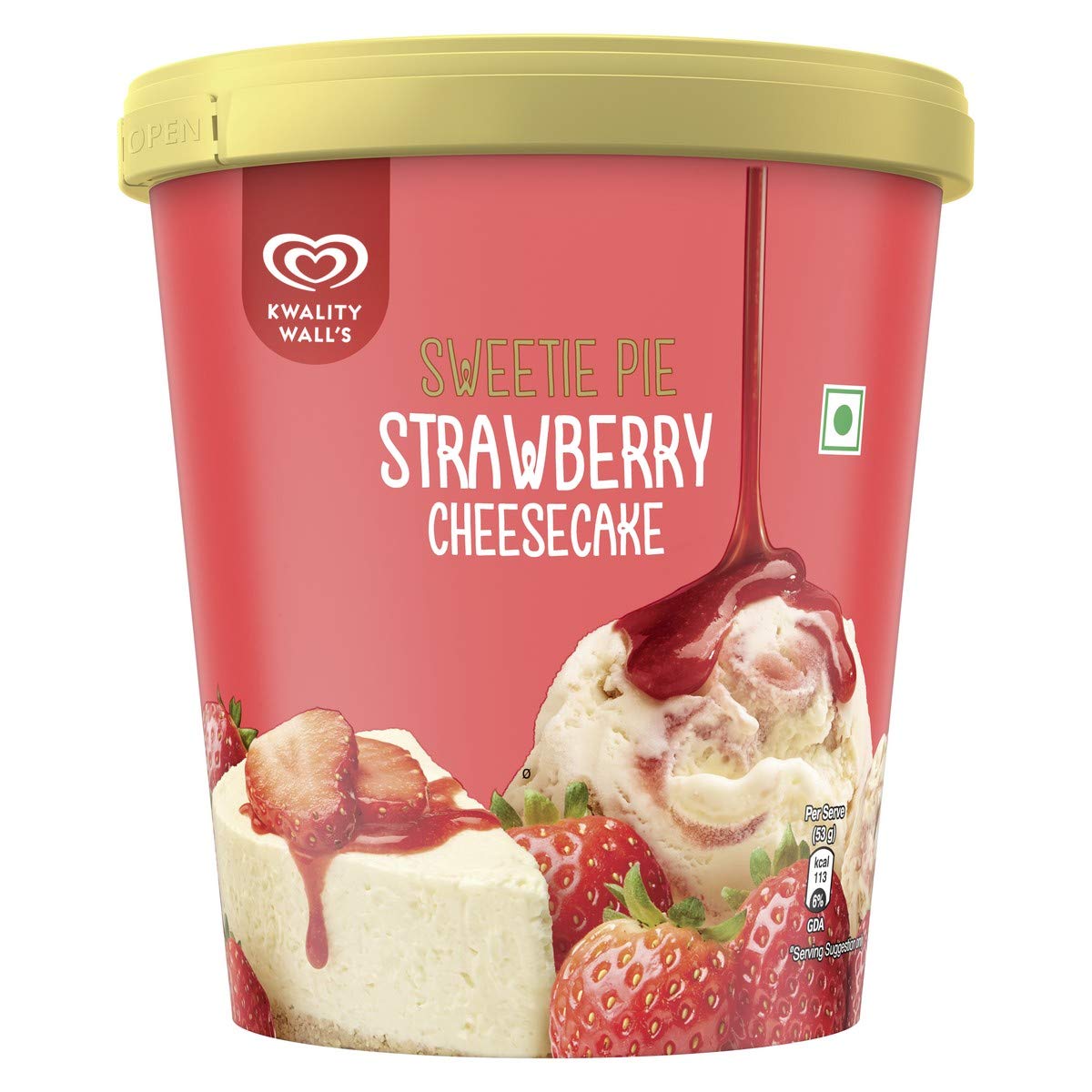 Walls Strawberry Cheese Cake 750ml