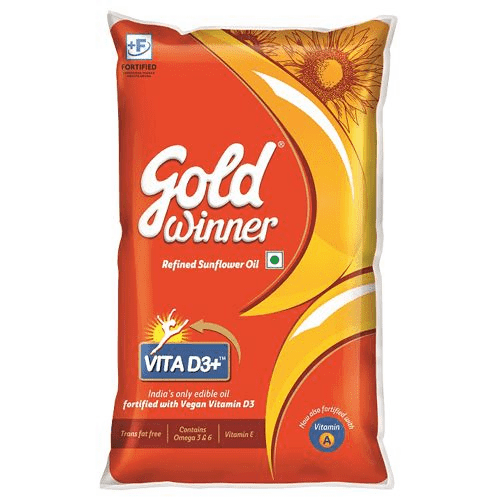 Gold Winner Refined Sunflower Oil 2L