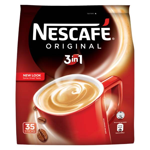 Nescafe 3 in 1 Instant Coffee – Original 35 Sticks
