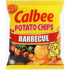 Calbee Crispy Potato Chips – BBQ 72g