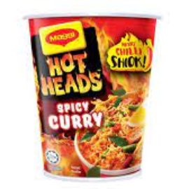 Maggi Hot Heads Instant Cup Noodles – Spicy Curry 59g