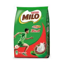 Milo 3 in 1 Instant Chocolate Malt Drink – Regular 18x27g
