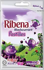 Ribena Blackcurrant Pastilles (Zipper Pack) 40g