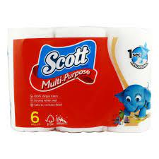 Scott Multi-Purpose Towels 6 Rolls