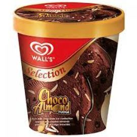 Walls Choco Almond Fudge 750ml