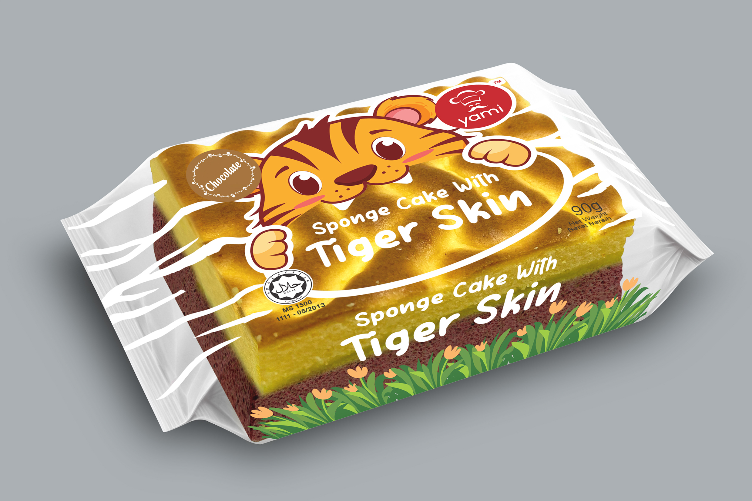 Tiger sponge cake chocolate