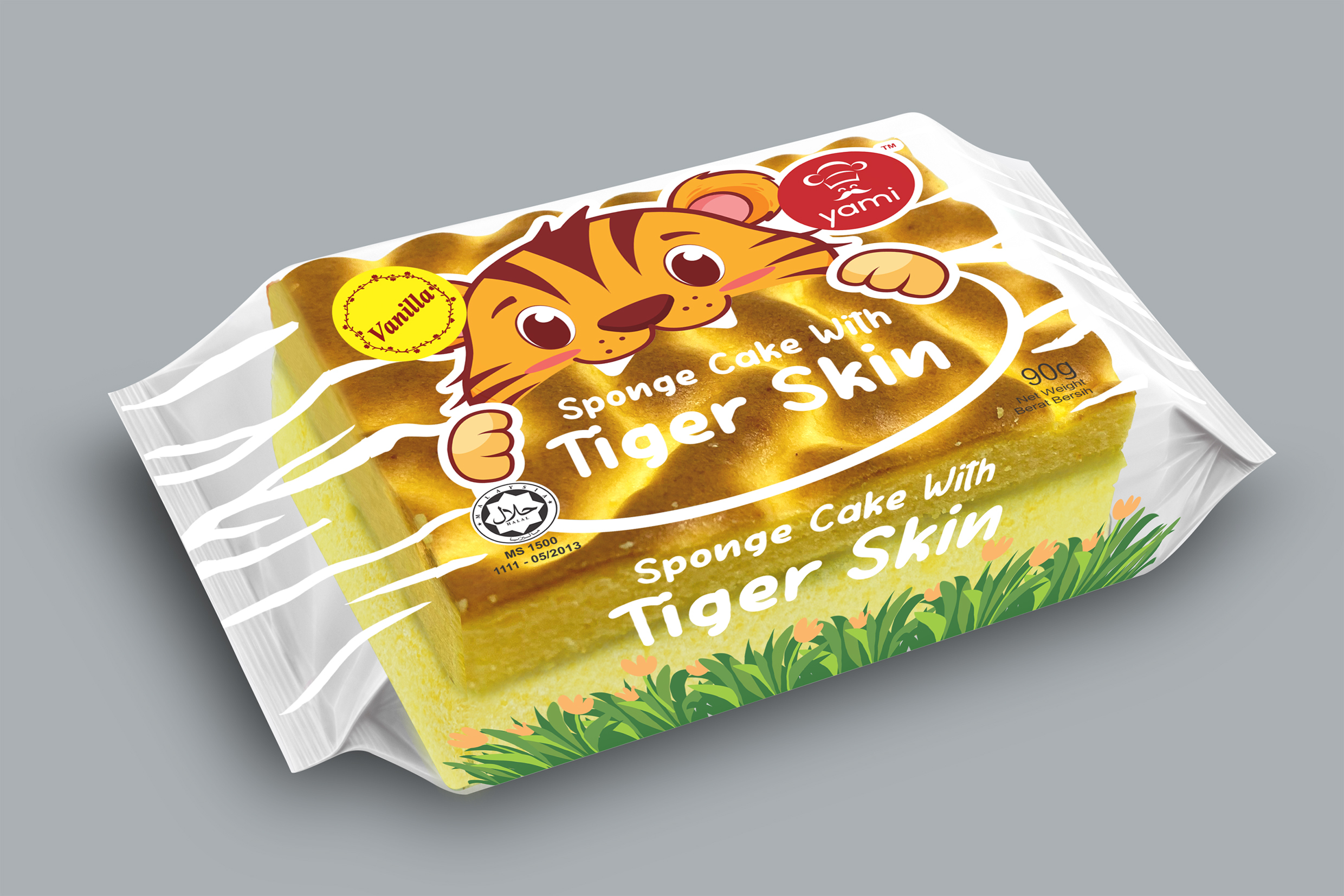 Tiger sponge cake vanilla