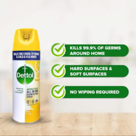 Dettol All In One Disinfectant Spray 450ml – Lemon Breeze