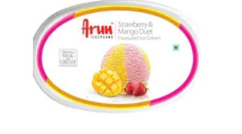 Arun Strawberry & Mango Duet ice Cream 500 ml