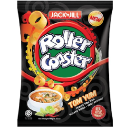 Jack & Jill Roller Coaster – Tom Yum Potato Rings – 70g