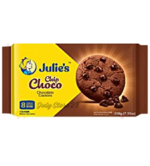 Julie’s Chip Choco Chocolate Cookies 208g