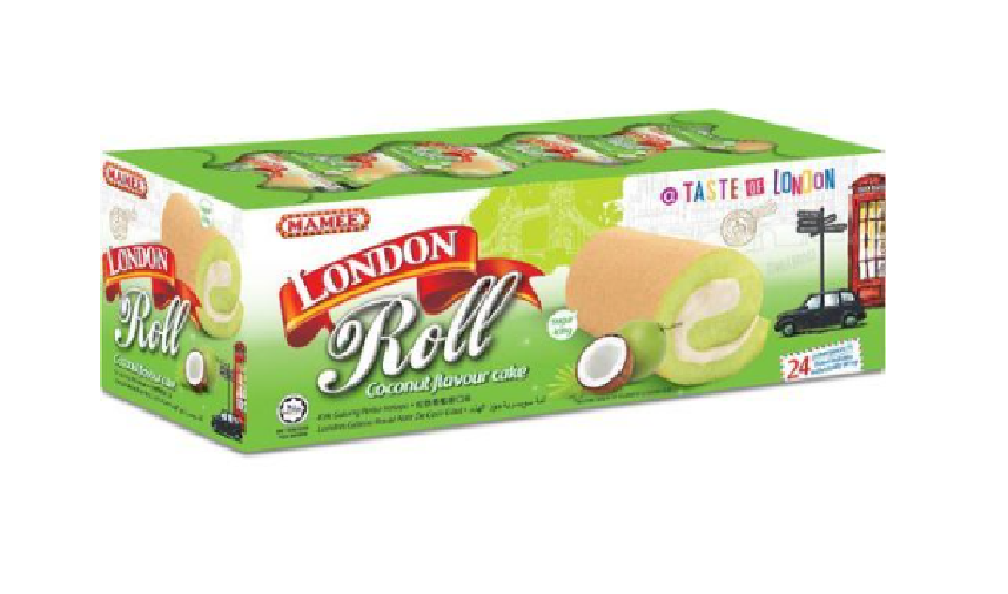 London ROll Coconut Pandan cake – 16g*20 pieces