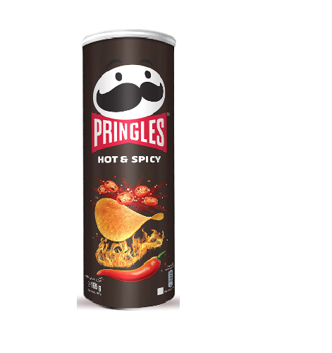 Pringles Hot & Spicy Potato Crisps – 134g