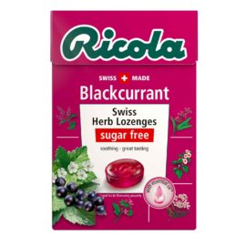 Ricola Blackcurrant Sugar Free – 40g