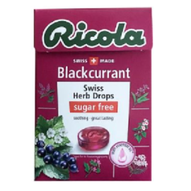 Ricola Blackcurrant Sugar Free – 40g