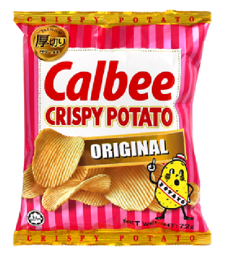 Calbee Crispy Potato Chips Original – 72g