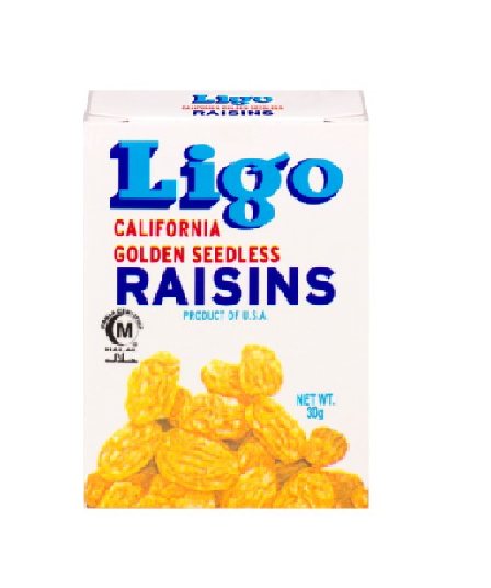 Ligo Seedless Raisins Golden Flavour – 30g