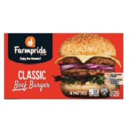 Farmpride Classic Beef Burger 4 Patties -320g