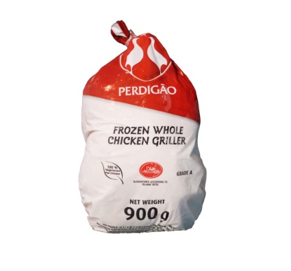 Perdigao Frozen Whole Chicken Griller -900g
